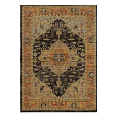 Oriental Weavers Andorra Gold, Grey Area Rug, 10'x13'2"