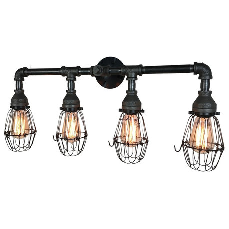 Retro Farmhouse 4-Bulb Vanity Light