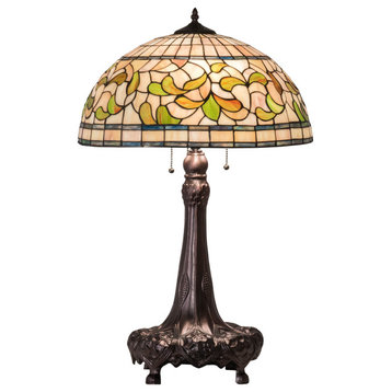 31 High Tiffany Turning Leaf Table Lamp