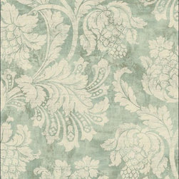 Susan Floral Jacobean Wallpaper - Wall Decor