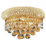 CWI Lighting - Empire 2 Light Wall Sconce With Gold Finish - Make a room glow with layered lighting. Install the Empire 2 Light Wall Sconce in Gold in the entryway, hallway, or the living room and let its glistening glow deliver just the right amount of illumination when you don't want an area to be glaring bright. This 12 inch wide wall light is inspired by the look of a traditional chandelier and makes for an interesting addition to any space as it functions not just as a light source but also as a decor.  Feel confident with your purchase and rest assured. This fixture comes with a one year warranty against manufacturers defects to give you peace of mind that your product will be in perfect condition.