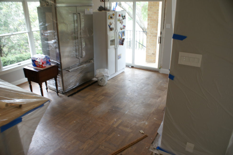 Westlake dark wood floors