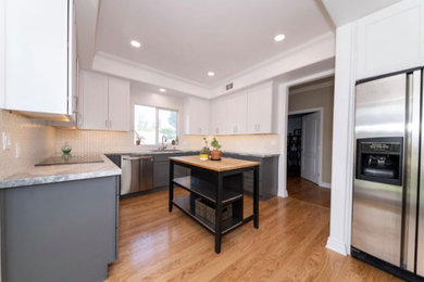 Inspiration for a contemporary kitchen remodel in Los Angeles