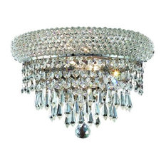 Adele Wall Sconce With Heirloom Hand-Cut Crystals, Clear
