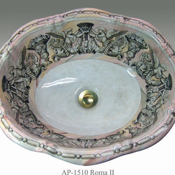 Hand Painted Drop-in Sinks by Atlantis Porcelain Art - Products