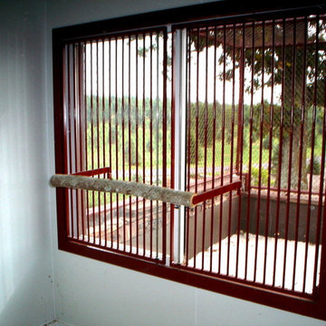 oe035 Custom window grates for Aviary with Stainless custom latch