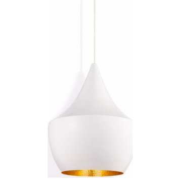Elite Living Modern Ceiling Pendant Light 9.5" 1-light, White