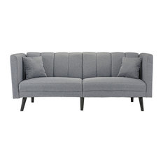 50 Most Por Midcentury Modern Sofa Beds Sleeper Sofas For 2018 Sofamania Mid Century Plush Tufted Linen Fabric Sleeper Futon Sofa Light Gray