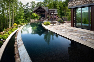 Pool - craftsman pool idea in Charlotte