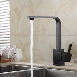 Antique Black Bronze Brass Rotatable Mixer Water Kitchen Sink Tap TB0202A - Kitchen Faucets