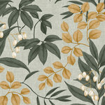 Graham & Brown - Superfresco Easy Persephone Wallpaper, Green - Persephone Green is the perfect way to add a soft pop of color into your home whilst embracing classy style. With intertwining leaves on a textured backdrop, perfect in any home.