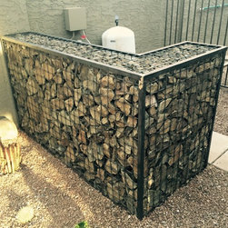 Gabion Pool Renovation - Garden Statues And Yard Art