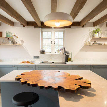 Blue Shaker Kitchen in Brockenhurst