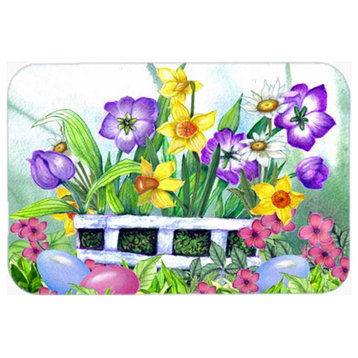Carolines Treasures Finding Easter Eggs Glass Cutting Board, Large