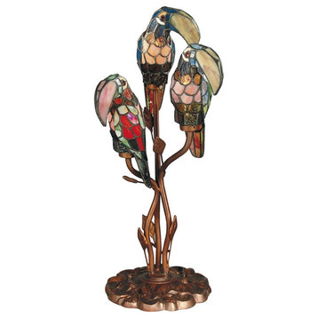 Dale Tiffany Three Parrots Table Lamp