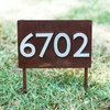 Sunset Valley Yard Sign, Four Numbers