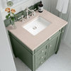 30" Farmhouse Smokey Celadon Single Sink Bathroom Vanity, James Martin