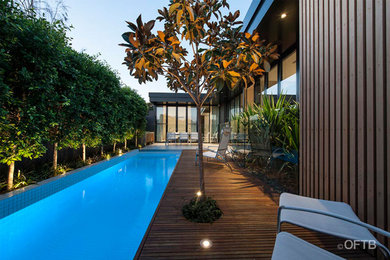 Contemporary pool in Melbourne.