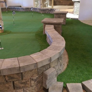 Basement Putting Green in Denver