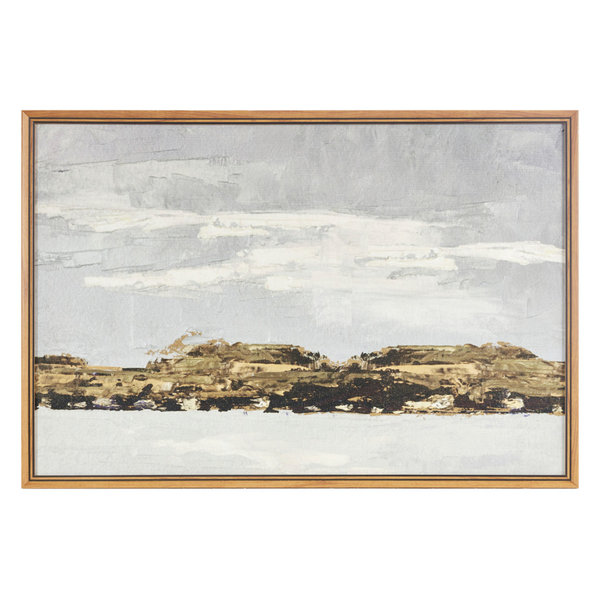 Martha Stewart Foggy Morning Framed Gel Coated Canvas