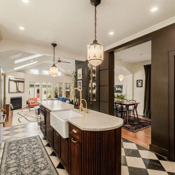 German Village Parisian Cafe Inspired Kitchen