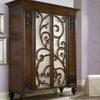 American Drew Jessica McClintock Dressing Armoire with Castered Stool