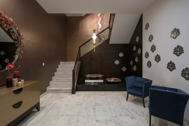 Minimalist entryway photo in Mumbai