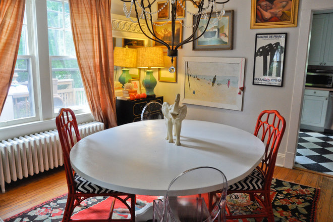 Eclectic Dining Room by CM Glover