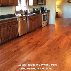 Red Stained Character Hickory - Engineered Wood Flooring