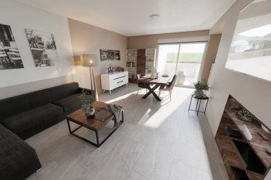Idée de décoration pour un salon design.