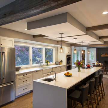 Kitchen with island