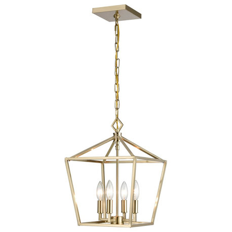 Millennium 4-Light Pendant Modern Gold