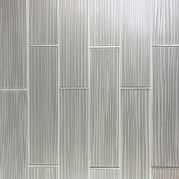 Abolos - Monroe 4"x16" Textured Glossy Glass Subway Tile,Barcelona Beige - Wall And Floor Tile