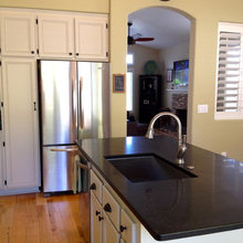 Island - Black Pearl Granite Honed