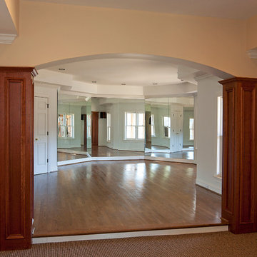 Living Spaces - dance floor with mirrored walls