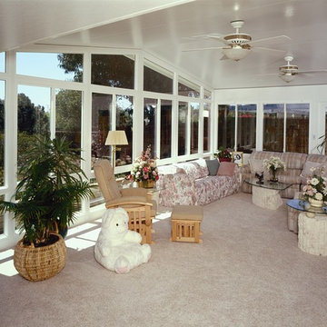 Sunroom and patio enclosures with vaulted ceilings