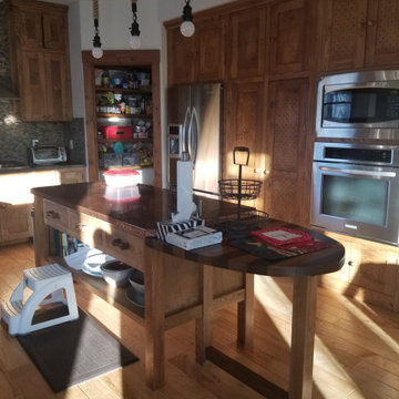 Before Pic of wall oven ensemble