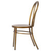 No. 18 French Cafe Style Side Chair, Brushed Copper