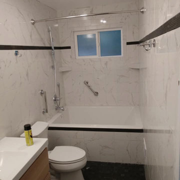 Wall Tiled Bathroom Remodel