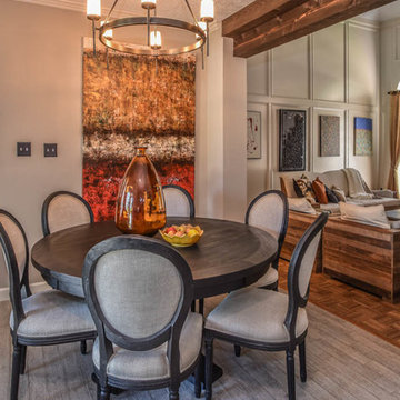 Houston kitchen, living room, patio remodel with Restoration Hardware products