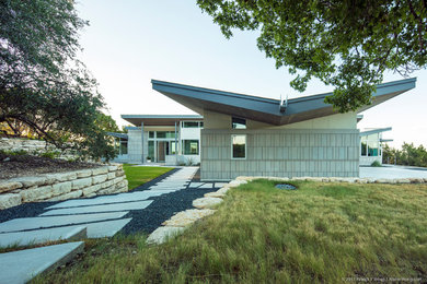 Inspiration for a modern exterior home remodel in Austin