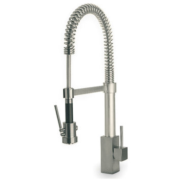 Latoscana 84PW557 Dax 1 Handle Kitchen Faucet w/ Spring Spout In Brushed Nickel