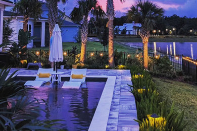 Inspiration for a coastal home design remodel in Jacksonville