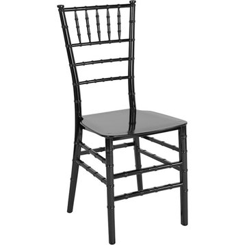 Flash Furniture HERCULES Black Resin Stacking Chiavari Chair - LE-BLACK-M-GG