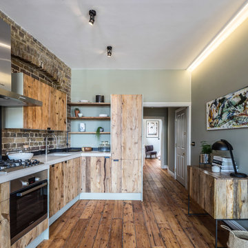 Open Plan Kitchen in Warehouse Conversion