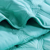 Bradly Down Alternative Quilted Bed Spread Set, Teal, King