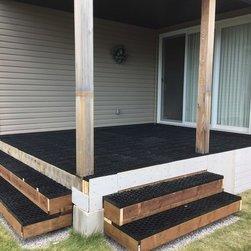 Wood to Stone Deck - Landscaping Stones And Pavers