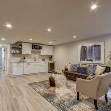 Basement remodeled with bedroom space and extra closet space in, Vienna