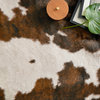 Southwestern Faux Cowhide Grand Canyon Area Rug, Beige/Brown, 6'2"x8'