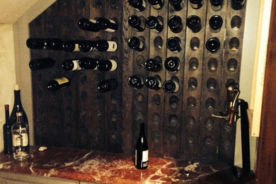 This is an example of a mediterranean wine cellar in Jacksonville.